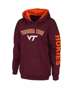Женская темно-бордовая толстовка с капюшоном Virginia Tech Hokies Loud and Proud Colosseum