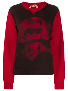 Толстовка с принтом Woman Nº21, красный