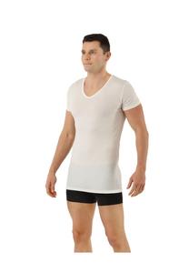 Рубашка из функциональной шерсти Tencel с V-образным вырезом Albertkreuz