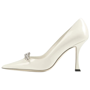 Jimmy Choo Туфли-лодочки Belinda на высоком каблуке 9 см из лаковой кожи, цвет latte