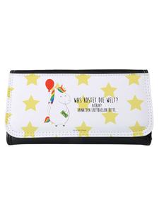 Портмоне Mr & Mrs Panda Damen Einhorn Luftballon, белый