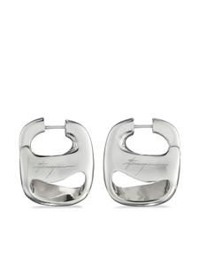 Ferragamo маленькие серьги Vara, серебряный