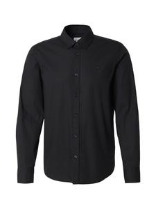 MUSTANG Деловая рубашка приталенного кроя 'Canton' в черном цвете