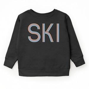 Ski pastel - Молодежный графический свитшот The Juniper Shop, Black
