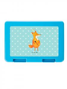 Mr. & Mrs. Panda Ланчбокс Fox Cook, без лишних слов, бирюзового пастельного цвета