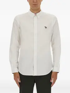 Рубашка с вышивкой в виде зебры Ps Paul Smith, белый