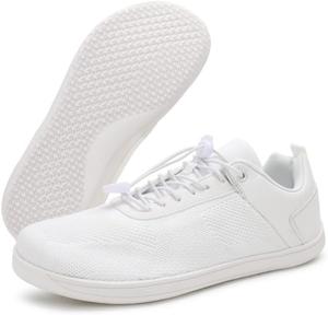 Мужские кроссовки для бега, прогулок и походов. Легкие дышащие спортивные туфли с мягкой подошвой для скалолазания, ходьбы, занятий в спортзале и повседневной носки Qacksv, белый