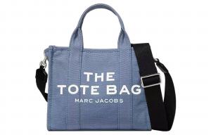 Marc Jacobs Сумка из хлопкового холста, сумка-тоут, сумка для покупок, сумка через плечо, сумка-кроссбоди, мини-сумочка для женщин, синяя