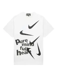 Футболка с графичным принтом из коллаборации с Nike Black Comme Des Garçons, белый