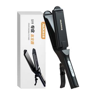 Плойка для волос с отрицательными ионами, щадящая, профессиональная, Splint Flat Iron 519 AUX, черный