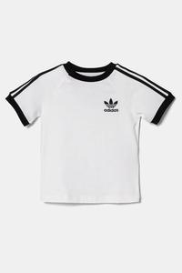 Детская хлопковая футболка Adidas Originals, белый