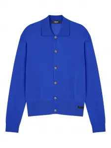 Кардиган с воротником Versace, синий