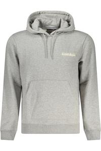 Толстовка мужская Napapijri с логотипом на спине, серый / белый