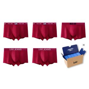 Мужские трусы 5 пар подарочный набор Lee, красный