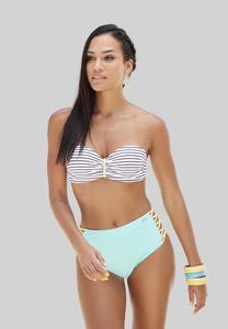 Топ бикини Venice Beach VENICE BEACH BANDEAU, Schwarz Weiß Limette/Black