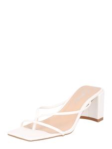 Сандалии Nasty Gal T-Bar Sandals, белый