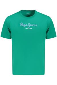 Мужская футболка Pepe Jeans с логотипом на груди, зеленый