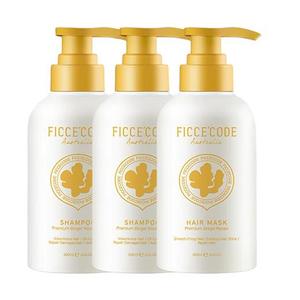 Набор шампуня и кондиционера Premium Ginger питающий и разглаживающий 300мл+300мл FicceCode