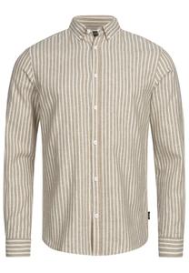 Рубашка на пуговицах классического кроя INDICODE JEANS Brayden, бежевый