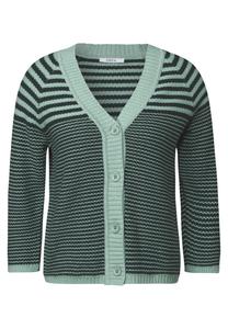Вязаный кардиган CECIL, мятный/темно-зеленый