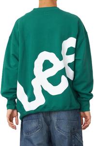 Мужские толстовки Lee с большим логотипом, зеленый