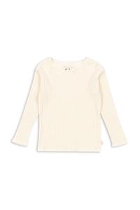 Детская хлопковая блузка с длинным рукавом PAPIN GOTS Konges Sløjd, бежевый