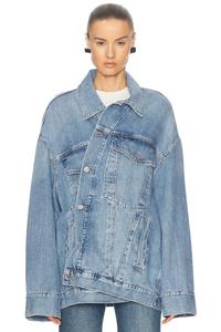 Переработанная куртка Wayne AGOLDE, цвет Clarity