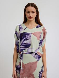 Блузка сиреневого/мятного цвета BGN