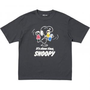 Футболка унисекс темно-серая UNIQLO, темно-серый