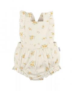 Детский комбинезон без рукавов с рюшами для маленьких девочек Gerber, белый