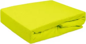 Простыня на резинке, махровая, 70х140 см, зеленая Darymex