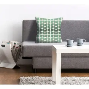 Декоративная подушка queence Linus с рисунком листьев, чехол для подушки без наполнителя, 1 шт. Queence, Grün + bedruckt