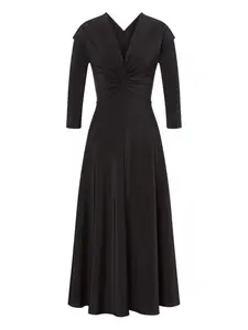 Платье из эластичного шелка Alberta Ferretti, серый