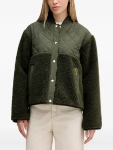 Стеганая куртка из плюша Barbour, зеленый