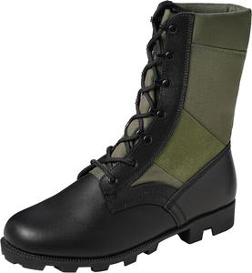 Мужские военные ботинки для джунглей, черные ботинки для мужчин, противоскользящие кожаные тактические ботинки, удобные и дышащие на весь день, военные ботинки для мужчин (6-20 см) Wideway