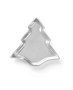 Блюдо в форме рождественской елки Nambé, цвет silver-tone