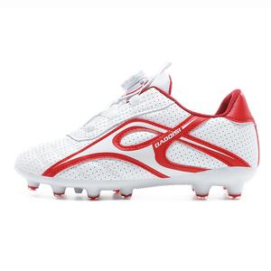 Футбольные бутсы детские с высокой амортизацией и износостойкостью D&W, белый/красный