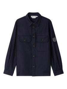 Рубашка в тонкую полоску Bonpoint Gustave, синий