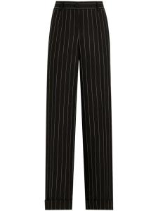 Брюки в тонкую полоску от Dolce & Gabbana, черный