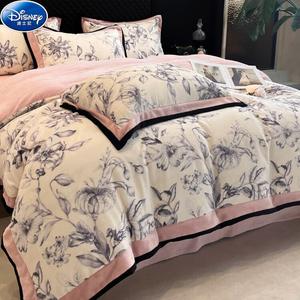 Disney Комплект постельного белья, 150 см, 4 предмета, простыня на резинке