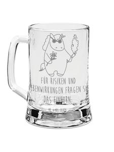 Пивная кружка Единорог Вудсток с надписью на прозрачном фоне Mr. & Mrs. Panda