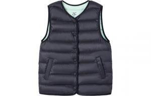 Детская пуховая жилетка Grade School Down Vest Mizuno, черный