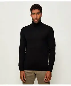 Шерстяная водолазка Neville Slim fit Tiger Of Sweden, черный