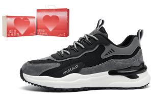 HLA Кроссовки мужские низкие песочные, синие, черные, зеленые, хаки — [Starry Box] черные (дышащие), цвет [Starry Box]Black (Breathable)