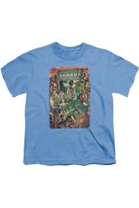 Винтажная футболка с коротким рукавом Justice League of America No 212 для детей Gildan, синий