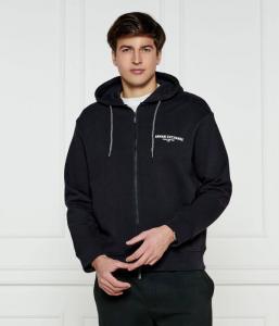 Толстовка мужская Armani Exchange хлопковая с капюшоном, черный