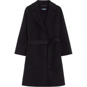 Арона поясное длинное пальто 'S MAX MARA, черный