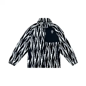 Anta Бархатная толстовка-пальто унисекс, базовый черный цвет, сплошной принт