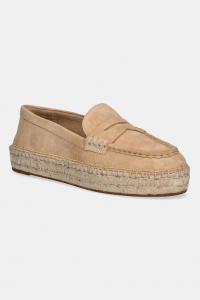 Замшевые эспадрильи Luize Loafer Lauren Ralph Lauren, бежевый