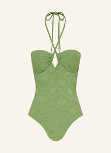 Купальник Oasis с бретелькой через шею Seafolly, зеленый